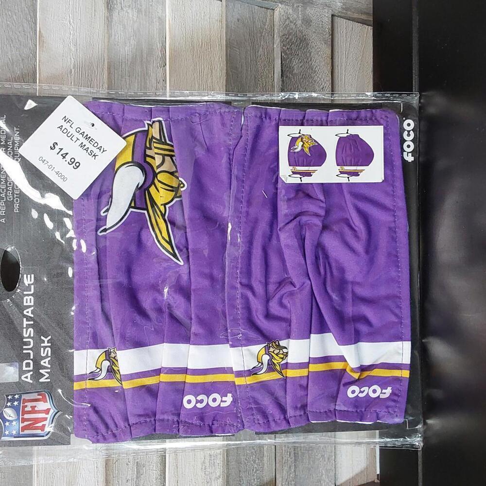 NFL Minnesota Vikings Adjustable Mask | FOCO | Adult